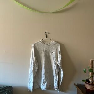 Tommy Hilfiger Light Gray Long-Sleeve Crewneck Shirt